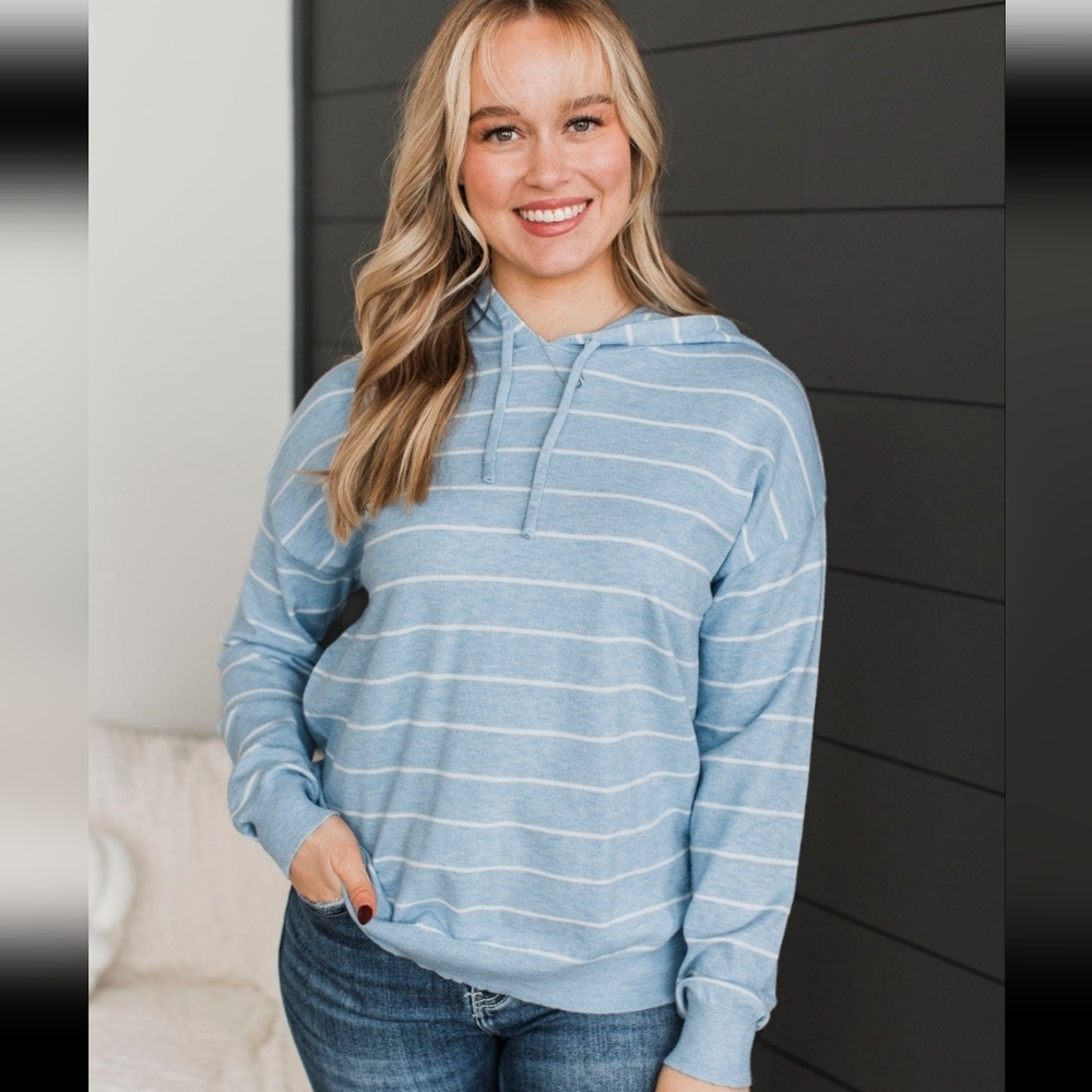 The Pulse Striped Hooded Sweater